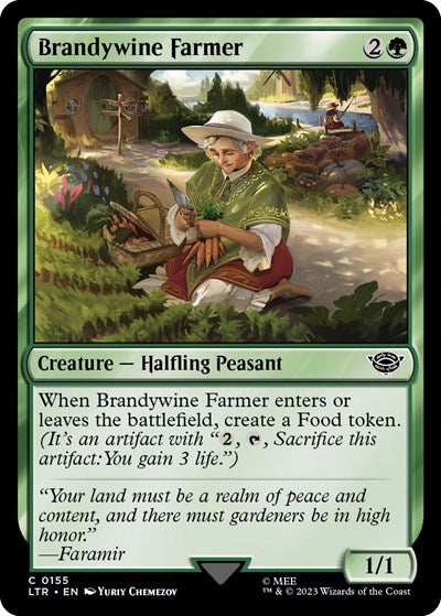 Brandywine Farmer (Universes Beyond: The Lord of the Rings: Tales of Middle-earth) Light Play Foil