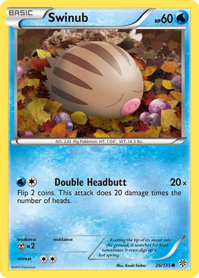 Swinub (Plasma Storm) Light Play