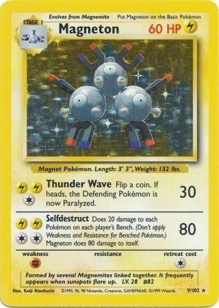 Magneton (Base Set) Damaged / Poor Holofoil