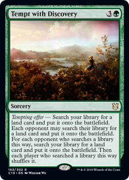 Tempt with Discovery (Commander 2019) Light Play
