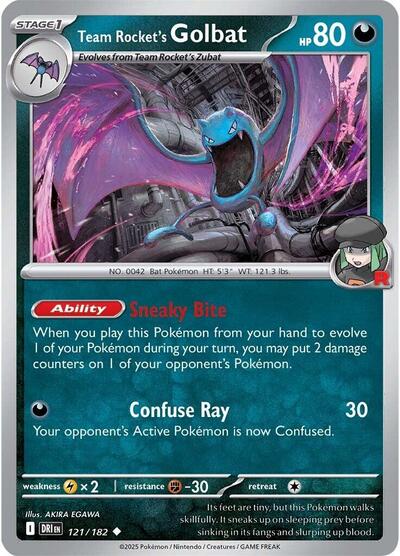 Team Rocket's Golbat (SV10: Destined Rivals) Light Play