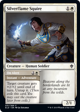 Silverflame Squire (Throne of Eldraine) Light Play