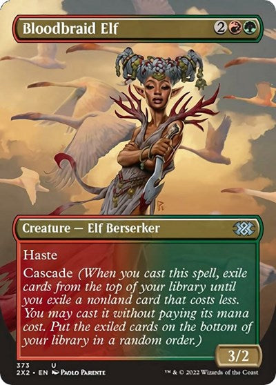Bloodbraid Elf (Borderless) (Double Masters 2022) Medium Play