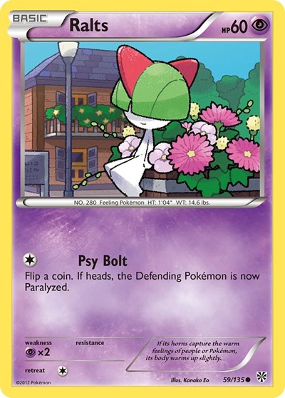 Ralts (Plasma Storm) Damaged / Poor