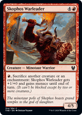 Skophos Warleader (Theros Beyond Death) Light Play