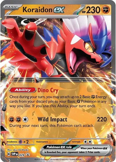 Koraidon ex - 029 (SV: Scarlet & Violet Promo Cards) Near Mint Holofoil