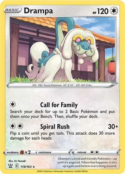 Drampa (SWSH05: Battle Styles) Light Play