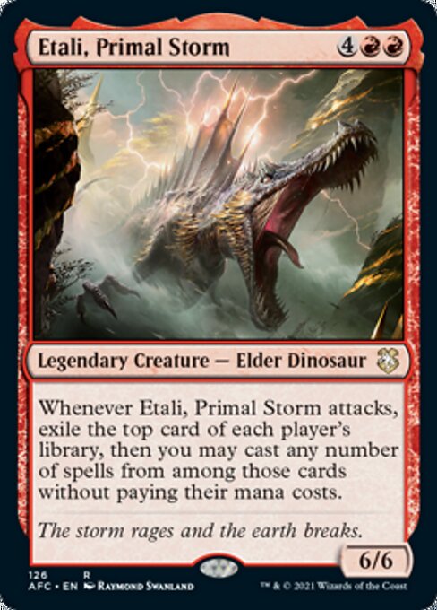 Etali, Primal Storm (Commander 2021 Forgotten Realms) Light Play