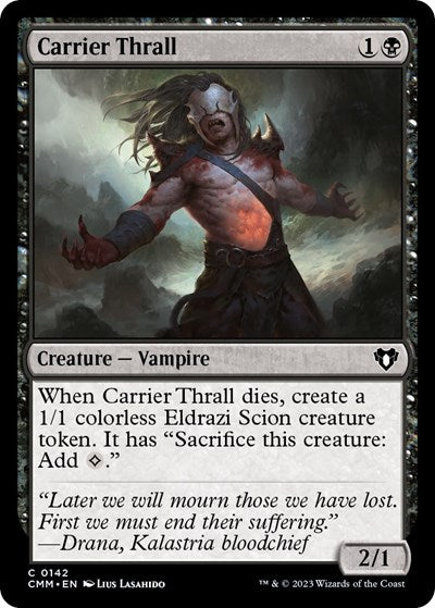 Carrier Thrall (Commander Masters) Light Play Foil