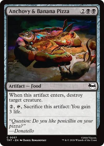 Anchovy & Banana Pizza (Teenage Mutant Ninja Turtles) Light Play Foil