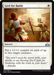 Gird for Battle (Guilds of Ravnica) Light Play