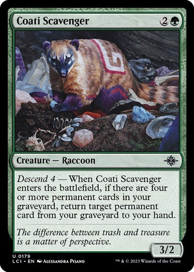 Coati Scavenger (The Lost Caverns of Ixalan) Light Play Foil