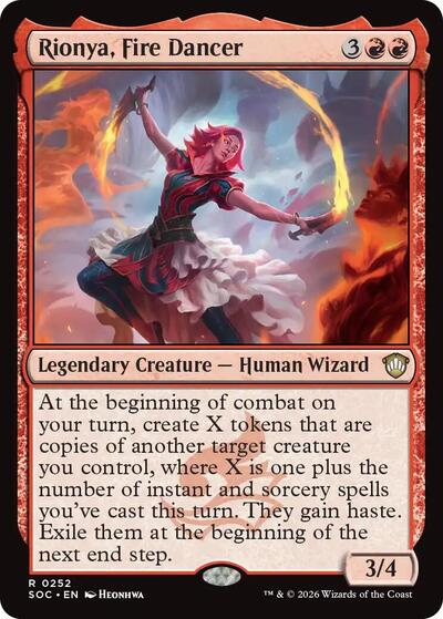 Rionya, Fire Dancer (Commander: Secrets of Strixhaven) Light Play