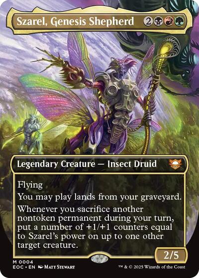 Szarel, Genesis Shepherd (Borderless) (Commander: Edge of Eternities) Light Play