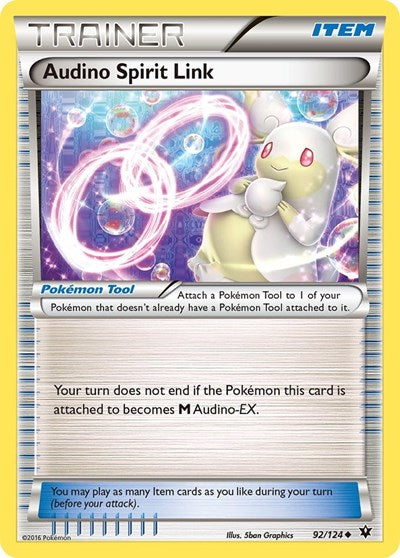 Audino Spirit Link (XY - Fates Collide) Medium Play Reverse Holofoil