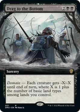 Drag to the Bottom (Extended Art) (Dominaria United) Light Play