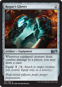 Rogue's Gloves (Magic 2015 Core Set) Light Play