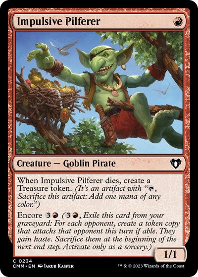Impulsive Pilferer (Commander Masters) Light Play
