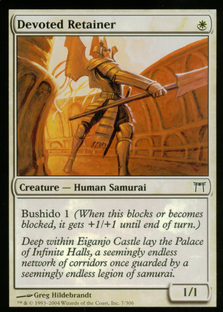 Devoted Retainer (Champions of Kamigawa) Medium Play