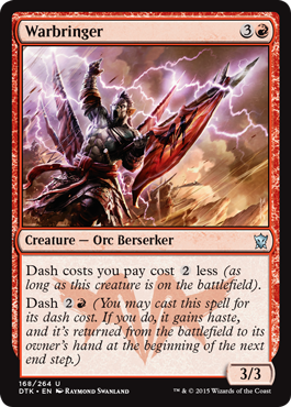 Warbringer (Dragons of Tarkir) Light Play