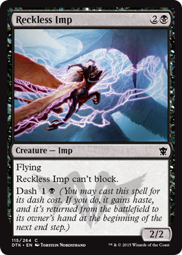 Reckless Imp (Dragons of Tarkir) Light Play