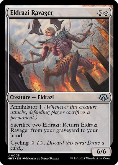 Eldrazi Ravager (Modern Horizons 3) Light Play Foil