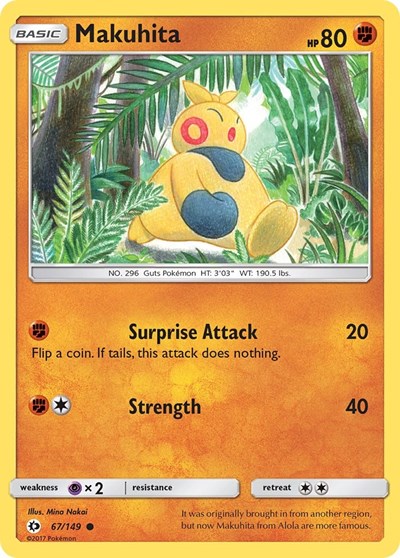 Makuhita (SM Base Set) Light Play