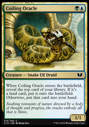 Coiling Oracle (Commander 2015) Light Play