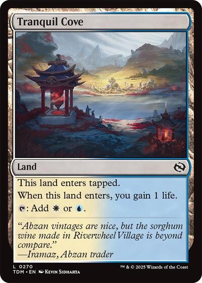 Tranquil Cove (Tarkir: Dragonstorm) Light Play