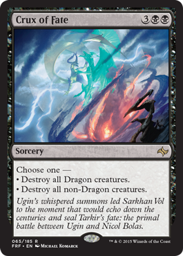 Crux of Fate (Fate Reforged) Light Play