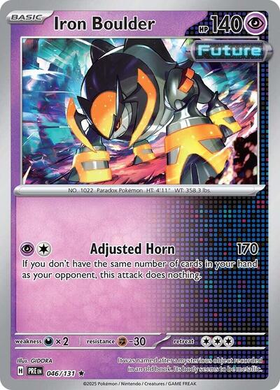 Iron Boulder (SV: Prismatic Evolutions) Light Play Reverse Holofoil