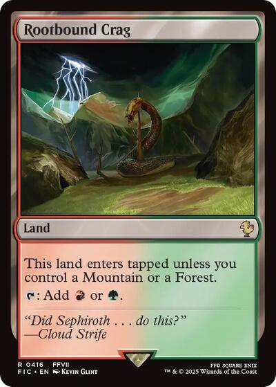 Rootbound Crag (Commander: FINAL FANTASY) Light Play