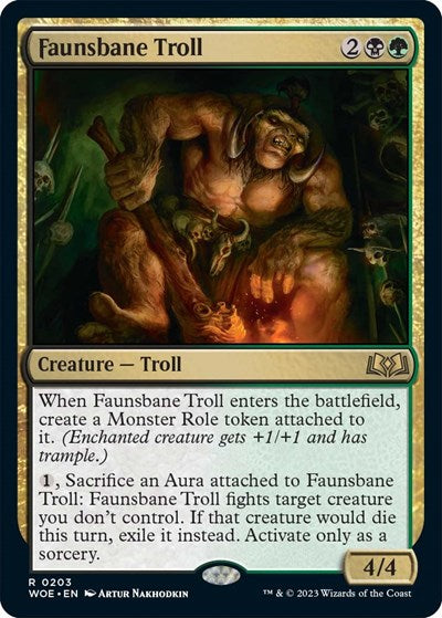 Faunsbane Troll (Wilds of Eldraine) Light Play