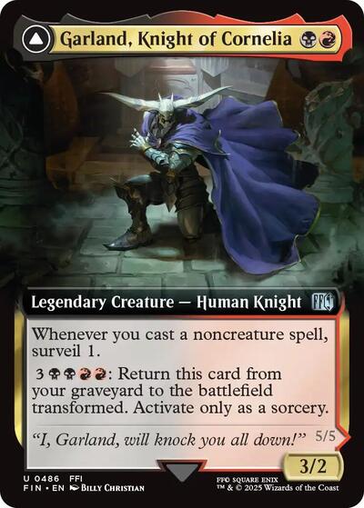 Garland, Knight of Cornelia / Chaos, the Endless (Extended Art) (Universes Beyond: FINAL FANTASY) Light Play