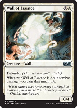 Wall of Essence (Magic 2015 Core Set) Light Play
