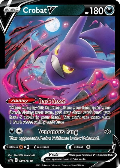 Crobat V - SWSH110 (SWSH: Sword & Shield Promo Cards) Near Mint