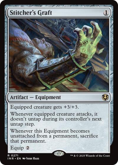Stitcher's Graft (Innistrad Remastered) Light Play