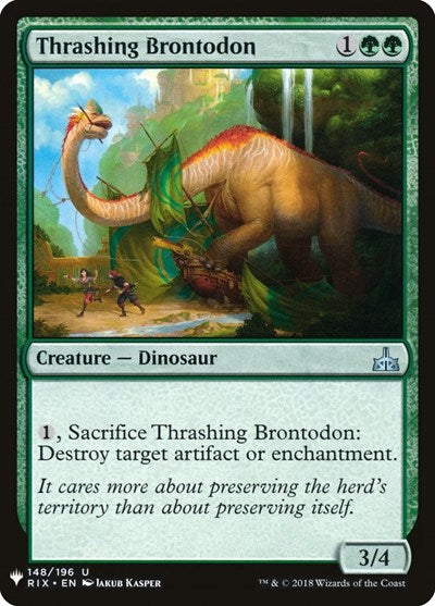 Thrashing Brontodon (Mystery Booster) Light Play