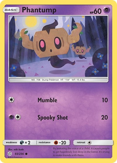 Phantump (SM - Cosmic Eclipse) Light Play Reverse Holofoil