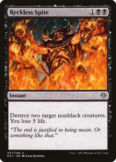 Reckless Spite (Archenemy: Nicol Bolas) Light Play