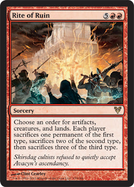Rite of Ruin (Avacyn Restored) Light Play