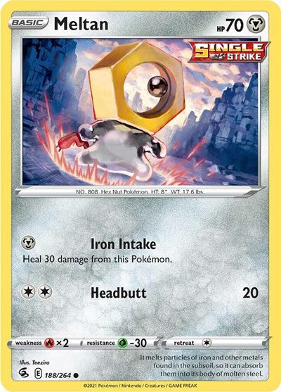 Meltan (SWSH08: Fusion Strike) Light Play Reverse Holofoil