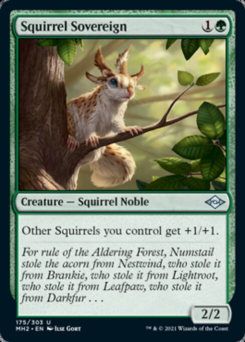 Squirrel Sovereign (Modern Horizons 2) Light Play Foil