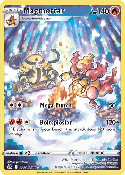 Magmortar (Crown Zenith: Galarian Gallery) Near Mint Holofoil