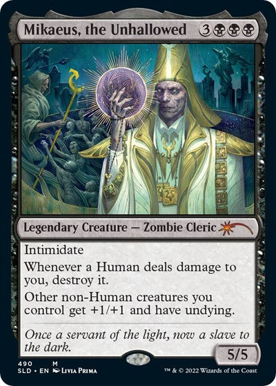 Mikaeus, the Unhallowed (490) (Secret Lair) Light Play