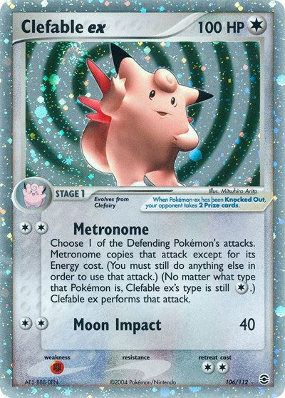 Clefable ex (FireRed & LeafGreen) Damaged / Poor Holofoil