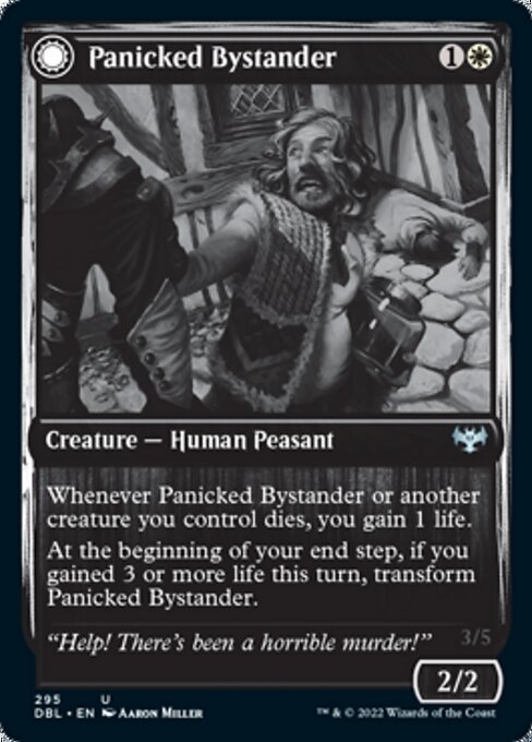 Panicked Bystander / Cackling Culprit (Innistrad: Double Feature) Light Play