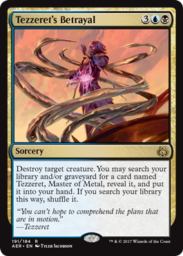 Tezzeret s Betrayal (Aether Revolt) Light Play