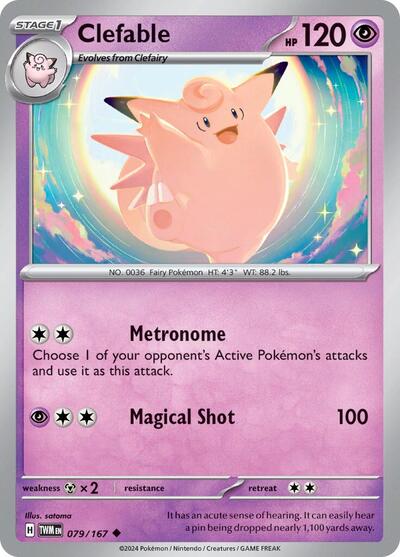 Clefable (SV06: Twilight Masquerade) Light Play