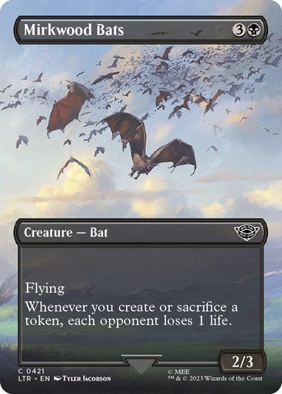 Mirkwood Bats (Borderless) (Universes Beyond: The Lord of the Rings: Tales of Middle-earth) Light Play